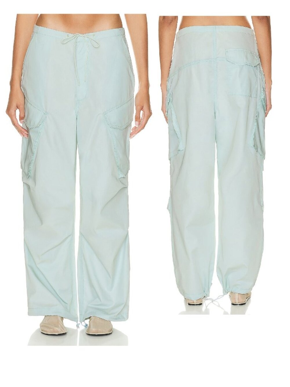 NEW $248 AGOLDE GENERVA CARGO PANTS IN PALE BLUE SIZE 27 - Picture 2 of 13